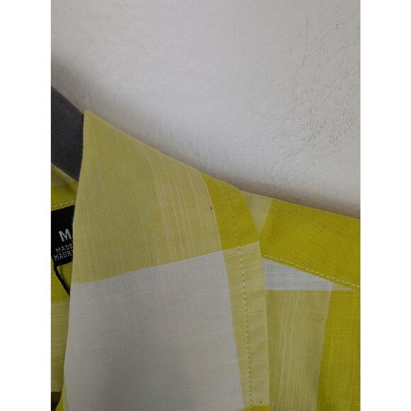 Todd Snyder Albiate Camp Shirt Vintage Plaid Short Sleeves Yellow NWT Size M - Picture 9 of 13